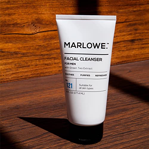 MARLOWE. No. 121 Facial Cleanser for Men 6oz | Daily Face Wash with Natural E...