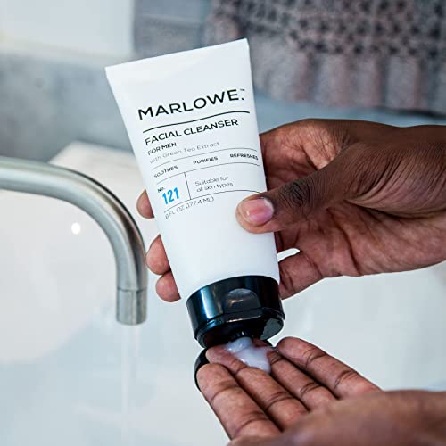 MARLOWE. No. 121 Facial Cleanser for Men 6oz | Daily Face Wash with Natural E...