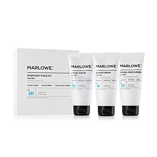 MARLOWE. No. 201 Everyday Face Kit for Men | Men Facial Care Starter Set | Da...