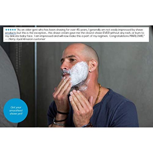 MARLOWE. Shave Cream with Shea Butter & Coconut Oil No. 141 6 oz | Natural Sh...