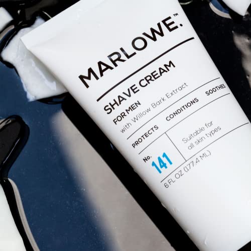 MARLOWE. Shave Cream with Shea Butter & Coconut Oil No. 141 6 oz | Natural Sh...