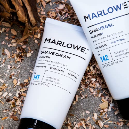 MARLOWE. Shave Cream with Shea Butter & Coconut Oil No. 141 6 oz | Natural Sh...