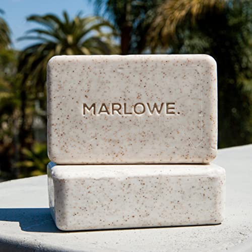 MARLOWE. No. 102 Men's Body Scrub Soap 7 oz | Best Exfoliating Bar for Men | ...