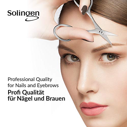 marQus INOX Cuticle Scissors extra fine curved Scissors extra sharp in handy ...