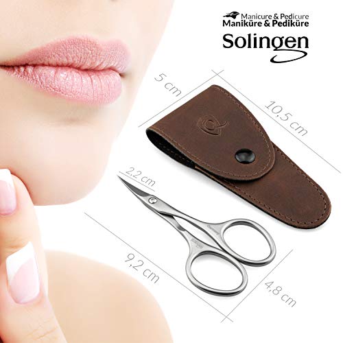 marQus INOX Cuticle Scissors extra fine curved Scissors extra sharp in handy ...