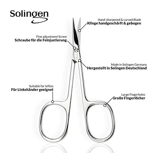 Solingen Scissors - Cuticle Scissors Germany - Curved Blade, Nail Scissors Ge...
