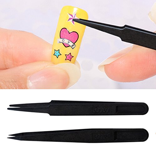 Marrywindix 7pcs Precision Anti-Static Tweezers, Plastic Tweezers for Electro...