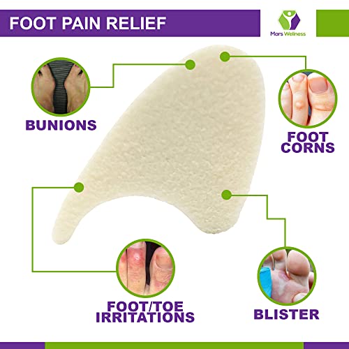 Mars Wellness Full Foam XL Toe Separators 1/4" - Toe Spacers for Corn, Bliste...