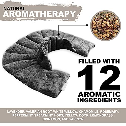 Mars Wellness Heated Microwaveable Neck and Shoulder Wrap - Herbal Hot/Cold D...