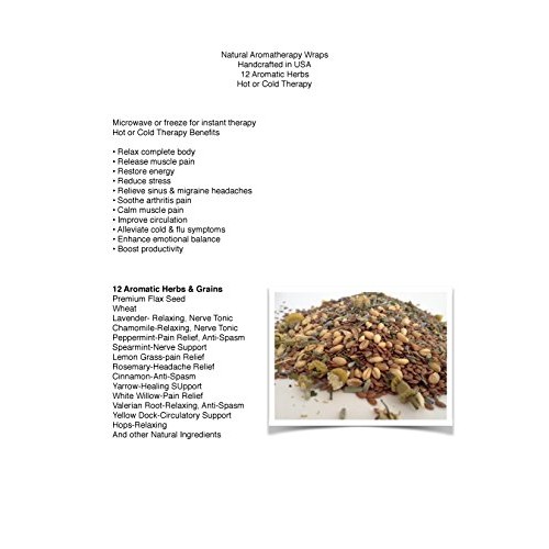 Mars Wellness Heated Microwaveable Neck and Shoulder Wrap - Herbal Hot/Cold D...