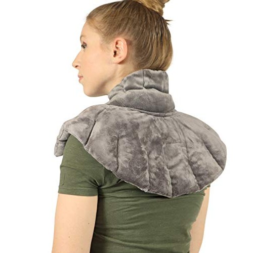 Mars Wellness Heated Microwaveable Neck and Shoulder Wrap - Herbal Hot/Cold D...