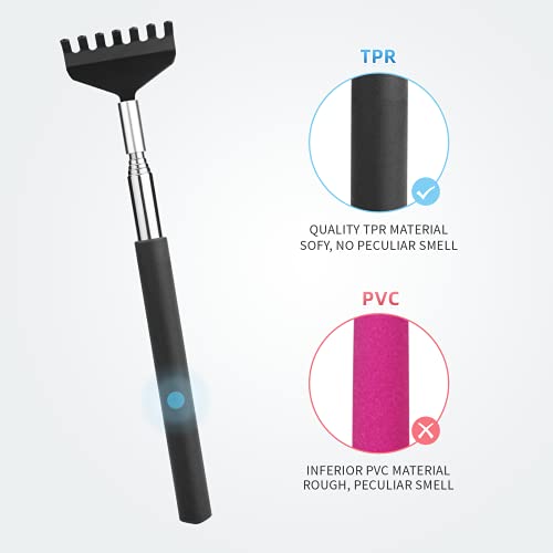 Marvolia 4 Pack Back Scratchers Telescoping Metal Back Scratcher for Adults w...