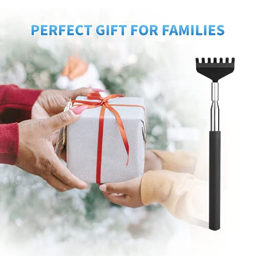 Marvolia 4 Pack Back Scratchers Telescoping Metal Back Scratcher for Adults w...