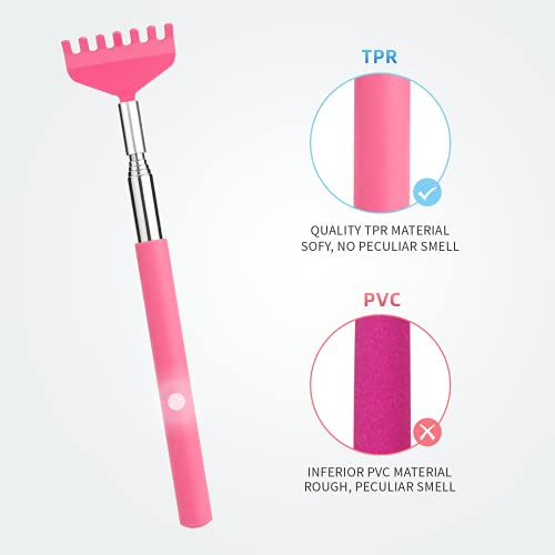 Marvolia 6 Pack Back Scratchers Telescoping Metal Back Scratcher for Adults w...