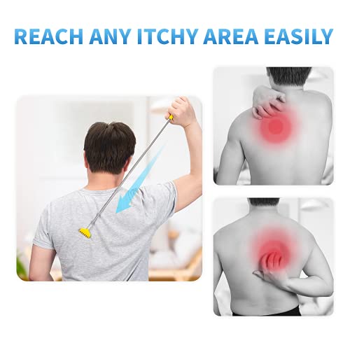 Marvolia 6 Pack Back Scratchers Telescoping Metal Back Scratcher for Adults w...