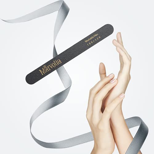 Marvolia Nail File 24 Pcs Nail Filer 180/320 Grit Nail Files for Acrylic and ...