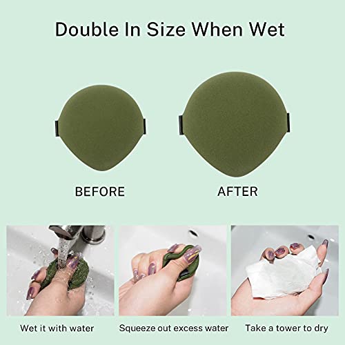 Marx Makeup Sponge, Total Coverage Blending Sponge, Latex-Free Foundation Spo...