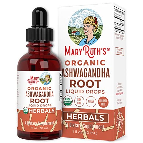 Ashwagandha Root | USDA Organic Ashwagandha Liquid Drops | Stress Relief, Nat...