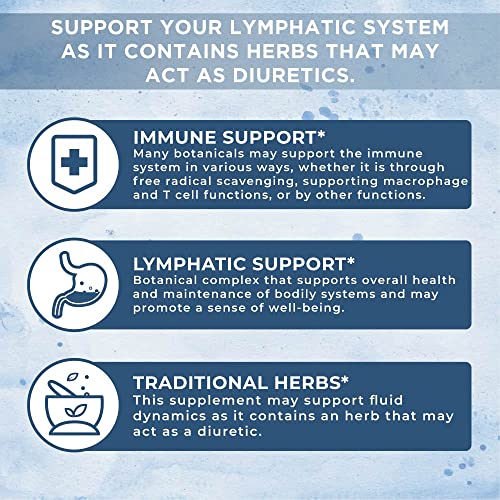 Lymphatic Support Drops | USDA Organic Lymphatic Cleanse for Immune Support |...