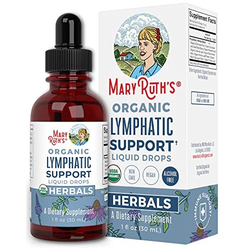 Lymphatic Support Drops | USDA Organic Lymphatic Cleanse for Immune Support |...