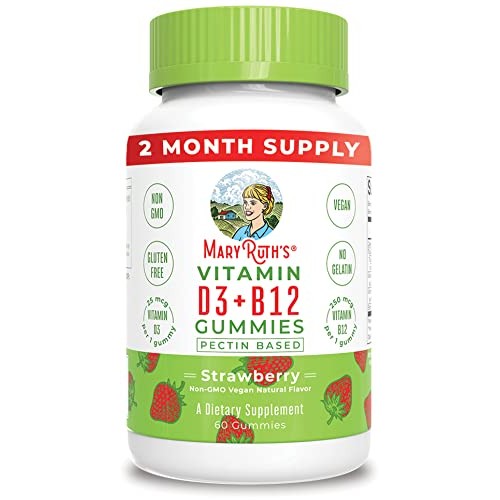 Vitamin D3 + Vitamin B12 | 2 Month Supply | Vitamin D & B12 Vitamin Supplemen...