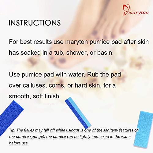 Maryton Foot Pumice Stone for Feet Hard Skin Callus Remover and Scrubber (Pac...