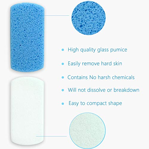Maryton Glass Pumice Stone for Feet, Callus Remover and Foot scrubber & Pedic...