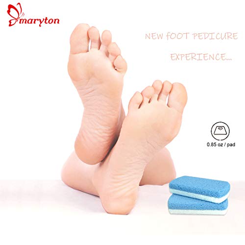 Maryton Glass Pumice Stone for Feet, Callus Remover and Foot scrubber & Pedic...