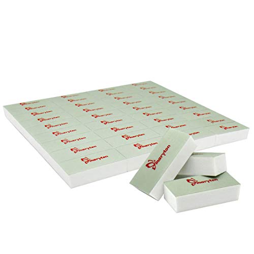 Maryton Mini Nail Buffer Blocks, Disposable Nail Shine Buffers Kit - Green Si...