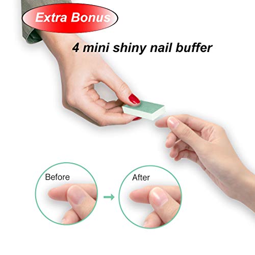 Maryton Nail Buffer Sanding Block Polisher Buffing File 60/100 Grit for Acryl...