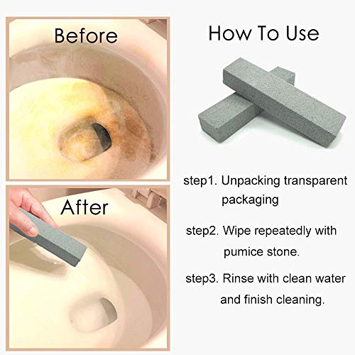 Maryton Pumice Stone for Cleaning Toilet Bowl, Pumice Sticks for Cleaning Har...