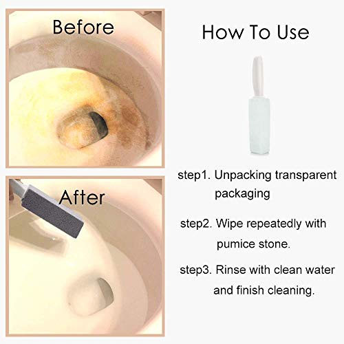 Maryton Pumice Stone with Handle for Cleaning Toilet Bowl Ring and Hard Water...