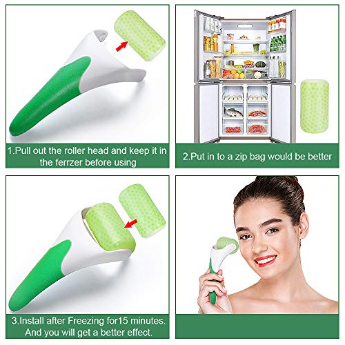 MARZAHAR Ice Roller for Face & Eye Puffiness Relief, Cold Gel Ice Face Roller...