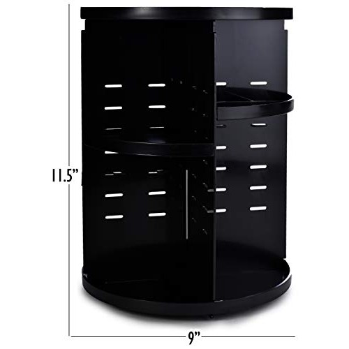 360 Rotating Makeup Organizer - Adjustable Shelf Height and Fully Rotatable. ...