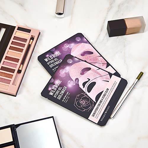 Masqueology - Wild Rose Gold Hydro-Gel Mask | Collagen and Hydrating Facial S...