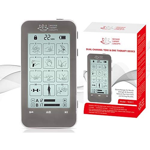 TENS Unit and EMS Combination Muscle Stimulator with 2 Channels, 12 Modes for...