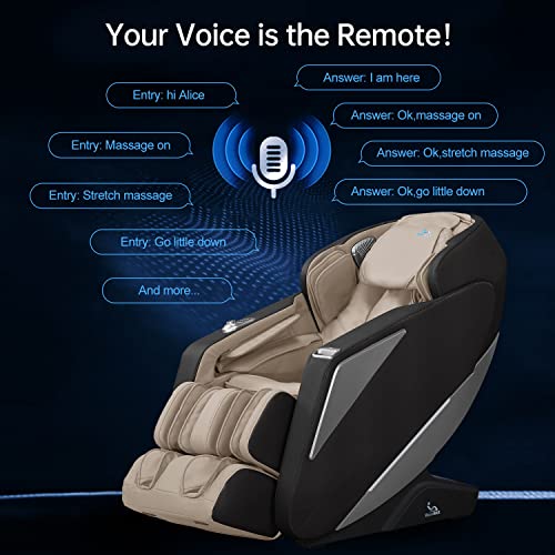 MassaMAX 2022 Massage Chair Recliner, Zero Gravity Full Body Yoga Stretching ...