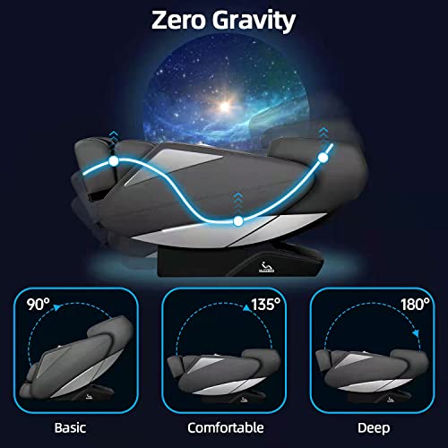 MassaMAX 2022 Massage Chair Recliner, Zero Gravity Full Body Yoga Stretching ...