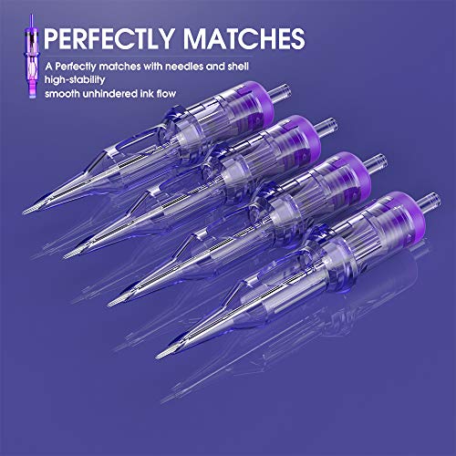 Mast Pro Tattoo Cartridges 20Pcs Disposable Bugpin Needles Round Liner 1014RL