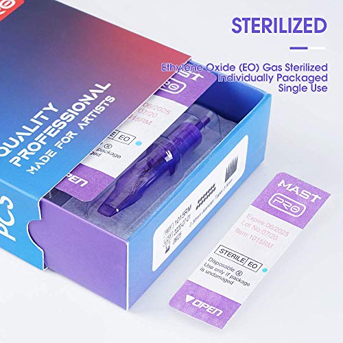 Mast Tattoo Pro Cartridges Needles with Membrane Mixed Sizes Box of 50 Pcs (1...