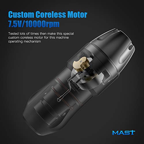 Mast Tour Pro Tattoo Rotary Pen Machine Cartridges Gun Custom Coreless Motor ...