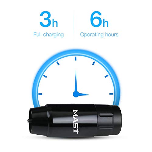 Mast Tour Wireless Tattoo Pen Machine Kit - Professional Rotary Cartridges Ta...