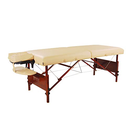 Master Massage 30" Del Ray Pro Portable Massage Table Package, Sand Color, Lu...