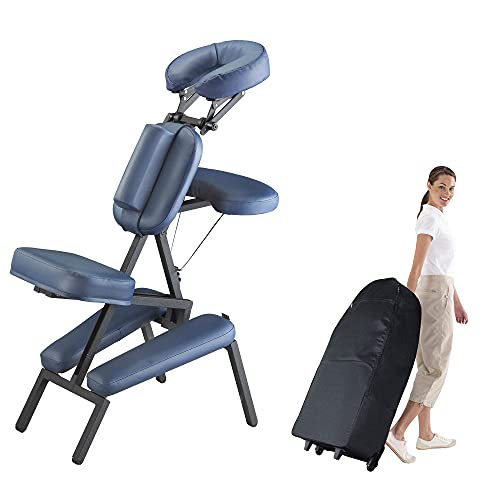 Master Massage Professional Portable Chair Package, Blue, 1 Count