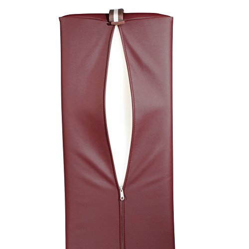 Master Massage Semi-Round Bolster Bolster, Burgundy Red, 6 Inch