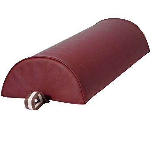 Master Massage Semi-Round Bolster Bolster, Burgundy Red, 6 Inch