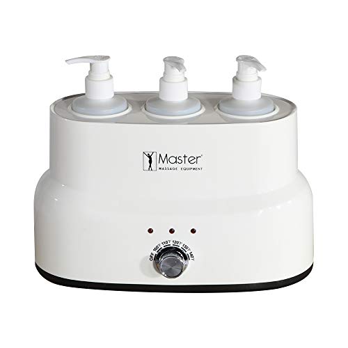 Master Massage Three Bottles Oil, Lotion, Cream Warmer Heater Salon Spa Body ...