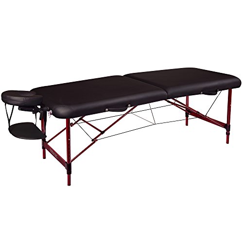 Master Massage Zephyr Lightweight Portable Massage Table Package, Black, 28x7...