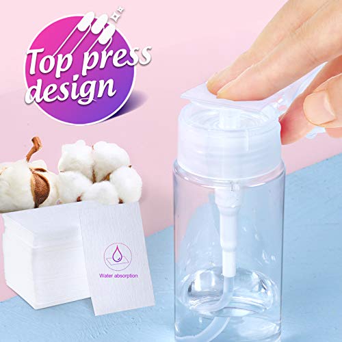 Gel Nail Polish Remover Tool Kit, 20Pcs Plastic Nail Clip, 550Pcs Nail Wipe C...