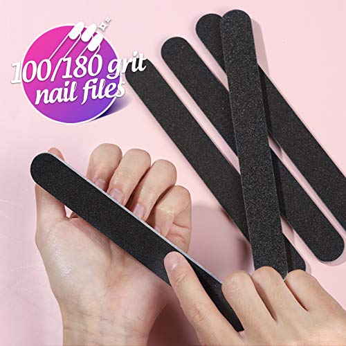 Gel Nail Polish Remover Tool Kit, 20Pcs Plastic Nail Clip, 550Pcs Nail Wipe C...